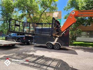 5x12 Heavy Duty Man Basket Prepared for Jobsite Delivery