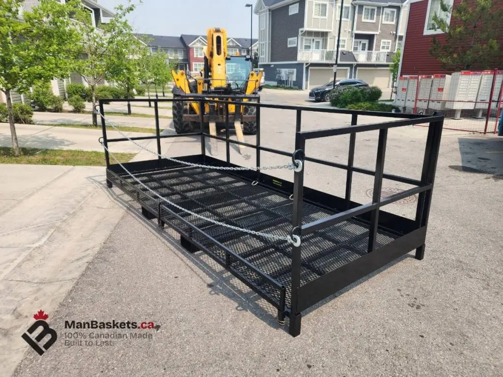 5x12 Roofing Man Basket – Single Rear Fork Access Design