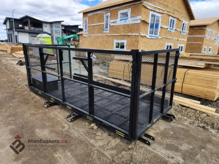 5x12 heavy duty man basket telehandler framing 2 | ManBaskets.ca