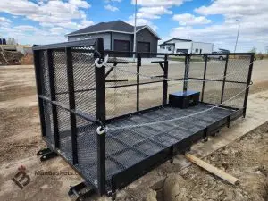 5x12 heavy duty man basket telehandler framing 3 | ManBaskets.ca