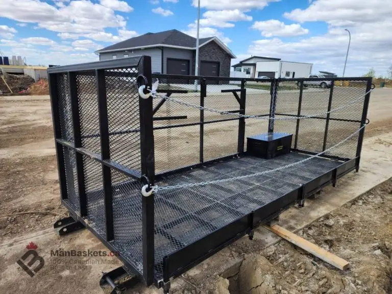 5x12 heavy duty man basket telehandler framing 3 | ManBaskets.ca