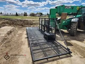 5x12 heavy duty man basket telehandler framing 6 | ManBaskets.ca