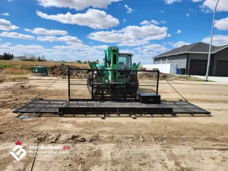 5x12 heavy duty man basket telehandler framing 7 | ManBaskets.ca