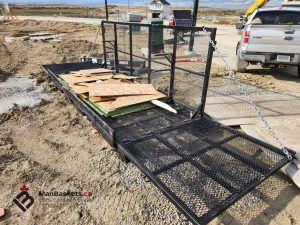 5x12 heavy duty man basket telehandler framing site 06 | ManBaskets.ca