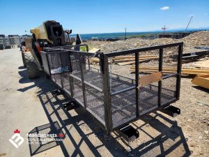 Framing man basket 5×12 heavy duty – mounted on telehandler