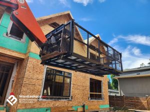 Heavy Duty Man Basket Used for Framing and Structural Work