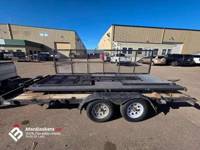 5×12 Heavy Duty Telehandler Man Basket – Before Galvanizing | ManBaskets.ca