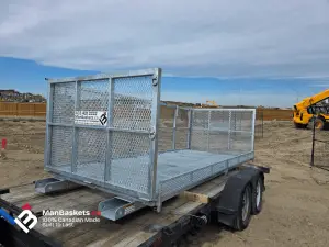 5×12 Heavy-Duty Telehandler Man Basket with Fold-Down Side Extensions 3 | ManBaskets.ca 5×12 Heavy Duty Telehandler Man Basket – Fully Galvanized Finish | ManBaskets.ca