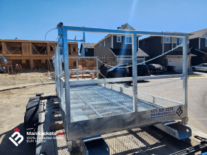 5×12 Telehandler Man Basket – Lightweight Standard Model | ManBaskets.ca