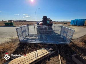 Fold Down Side Extensions Deployed – 19 ft Working Length | ManBaskets.ca