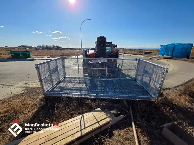 Fold Down Side Extensions Deployed – 19 ft Working Length | ManBaskets.ca