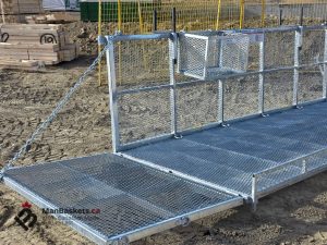 Fold Down Side Extensions on 5×12 Heavy Duty Man Basket | ManBaskets.ca