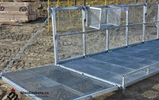 Fold Down Side Extensions on 5×12 Heavy Duty Man Basket | ManBaskets.ca