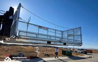 Fold Down Side Extensions on Galvanized Heavy Duty Man Basket | ManBaskets.ca