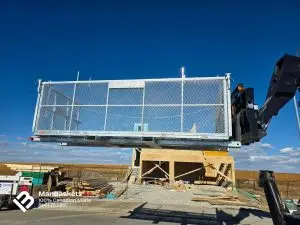 Fully Galvanized 5×12 Heavy Duty Telehandler Man Basket | ManBaskets.ca