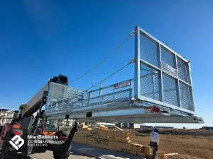 Galvanized Heavy Duty Man Basket on Trailer – Ready for Delivery | ManBaskets.ca