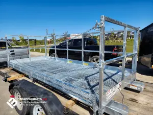 5×12 Standard Telehandler Man Basket – Fully Galvanized 7 | ManBaskets.ca Standard Heavy Duty Telehandler Man Basket – 6000 lb Capacity | ManBaskets.ca