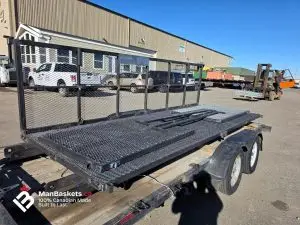 Telehandler Fork Pockets – Heavy Duty Basket Before Galvanizing | ManBaskets.ca