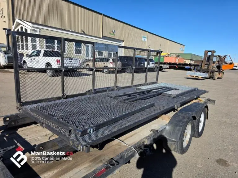 Telehandler Fork Pockets – Heavy Duty Basket Before Galvanizing | ManBaskets.ca