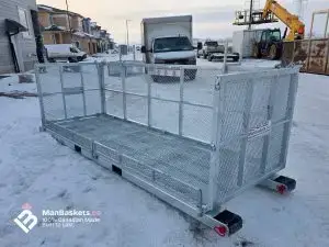 4×12 Hot Dip Galvanized Man Basket – Delivered to Jobsite | ManBaskets.ca