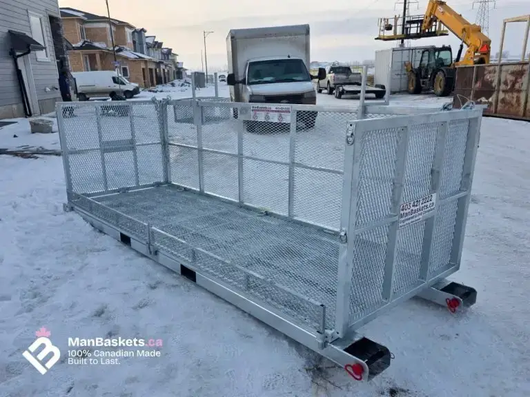 4×12 Hot Dip Galvanized Man Basket – Delivered to Jobsite | ManBaskets.ca