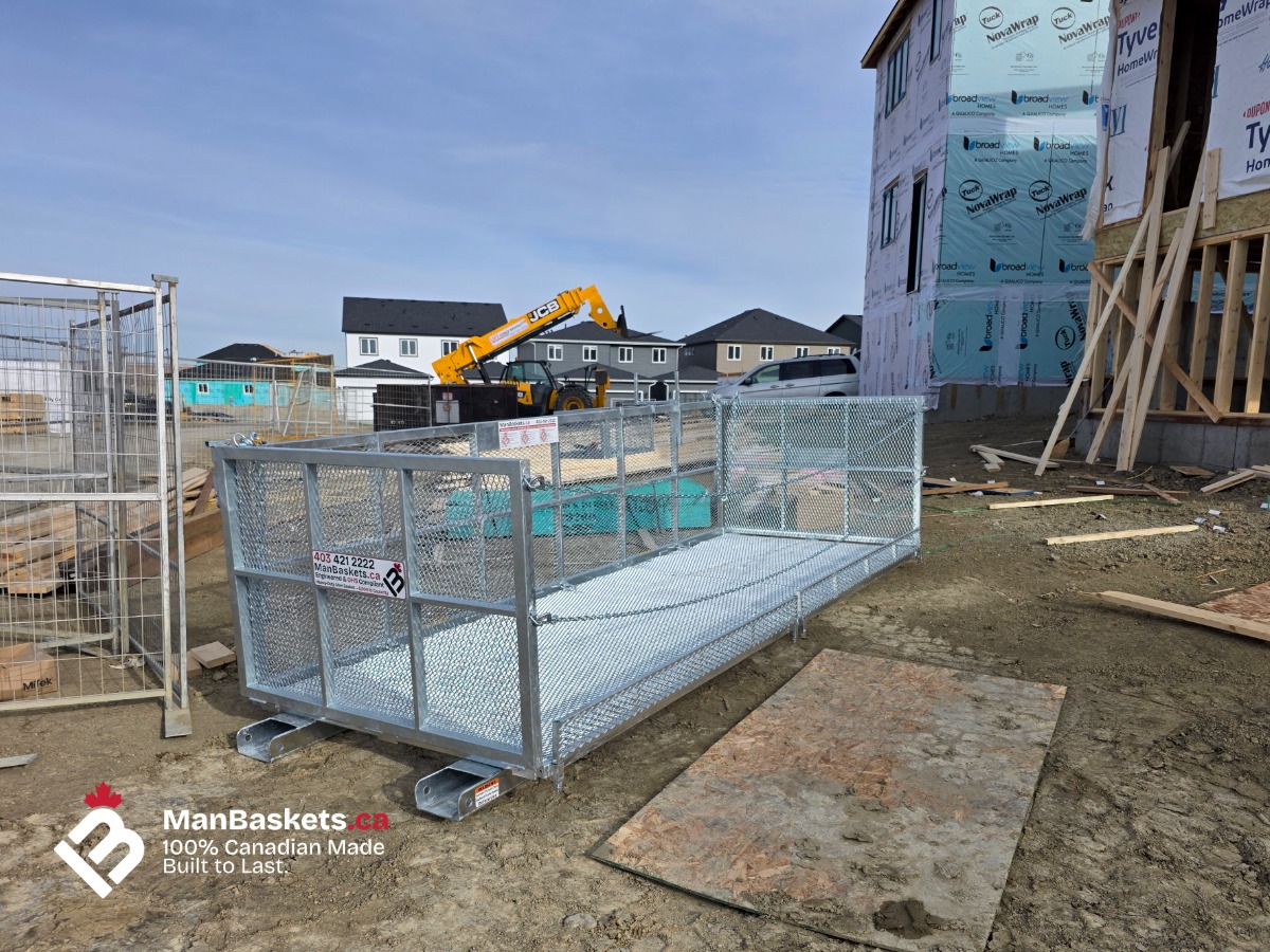 Engineered Man Basket Ready for Jobsite Operation | ManBaskets.ca