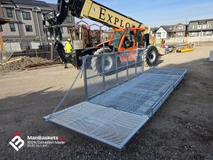 Finished 5×12 Man Basket with 6000 lb Rated Capacity | ManBaskets.ca