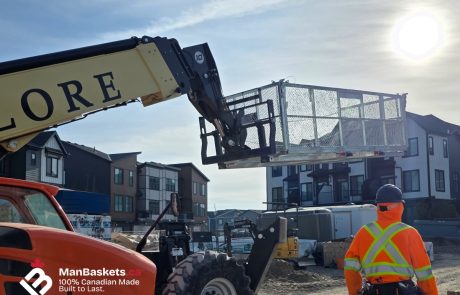 5×12 Heavy-Duty Fully Galvanized Man Basket – 6,000 lb Capacity 6 | ManBaskets.ca Hot Dip Galvanized Man Basket – Corrosion Resistant Finish | ManBaskets.ca