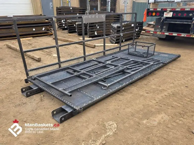 Standard 5×12 Man Basket Waiting for Galvanizing | ManBaskets.ca