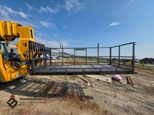 Standard 5×12 Man Basket in Use Before Galvanizing | ManBaskets.ca