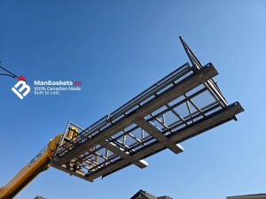 Temporary Use of Standard Man Basket Before Hot Dip Galvanizing | ManBaskets.ca