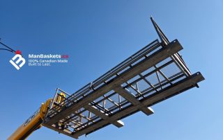 Temporary Use of Standard Man Basket Before Hot Dip Galvanizing | ManBaskets.ca