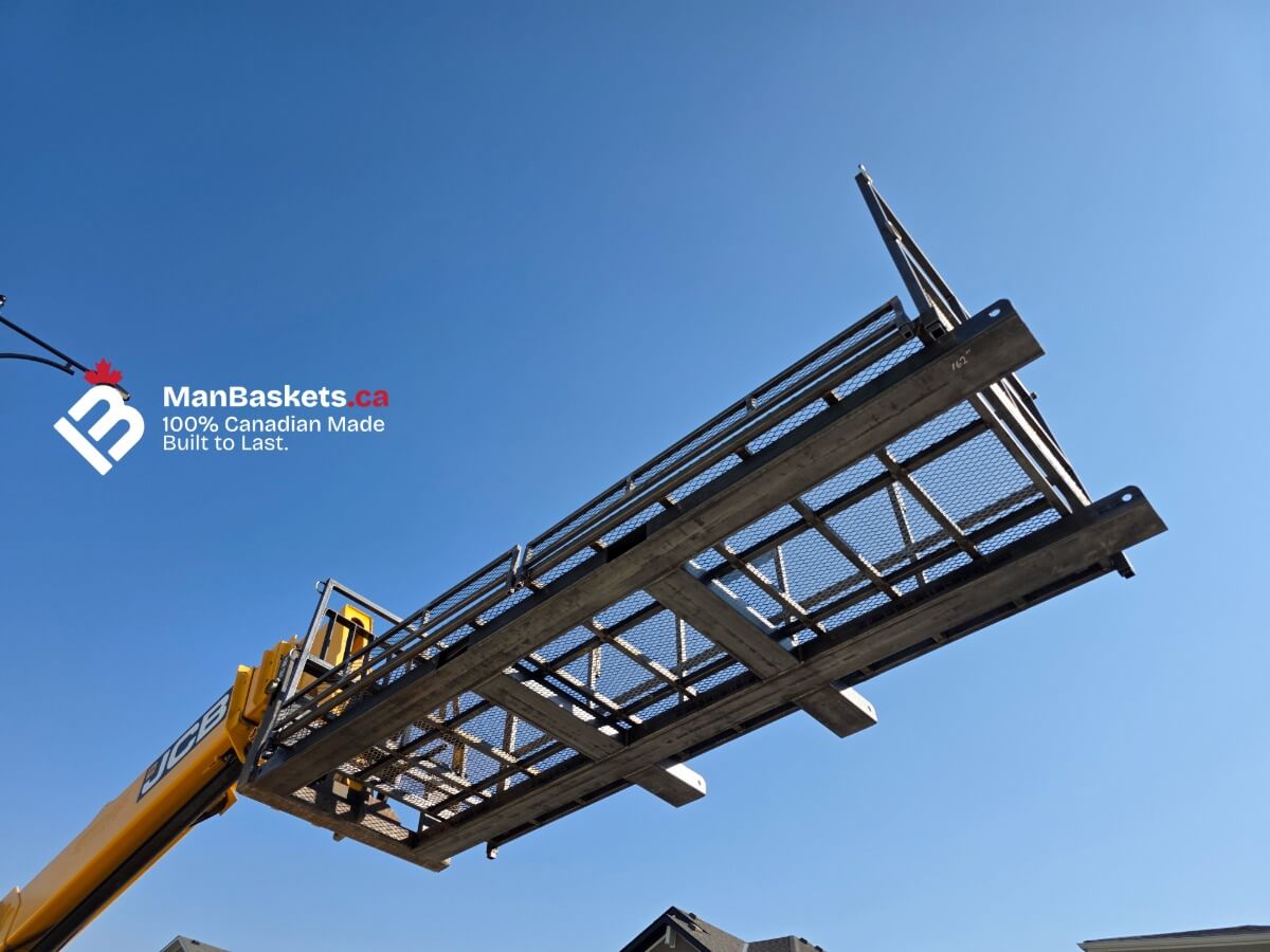 Temporary Use of Standard Man Basket Before Hot Dip Galvanizing | ManBaskets.ca