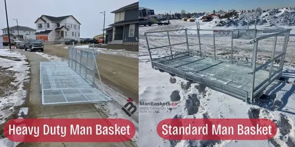 Heavy-Duty Man Basket vs. Standard Man Basket
