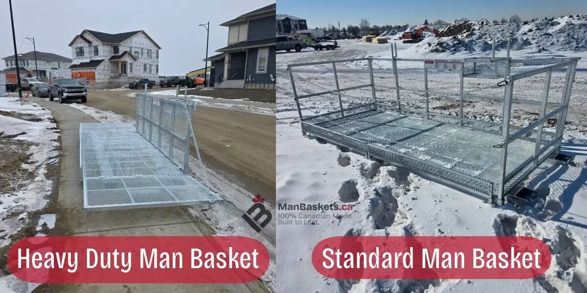 Heavy-Duty Man Basket vs. Standard Man Basket
