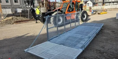 Finished 5×12 Man Basket with 6,000 lb Rated Capacity
